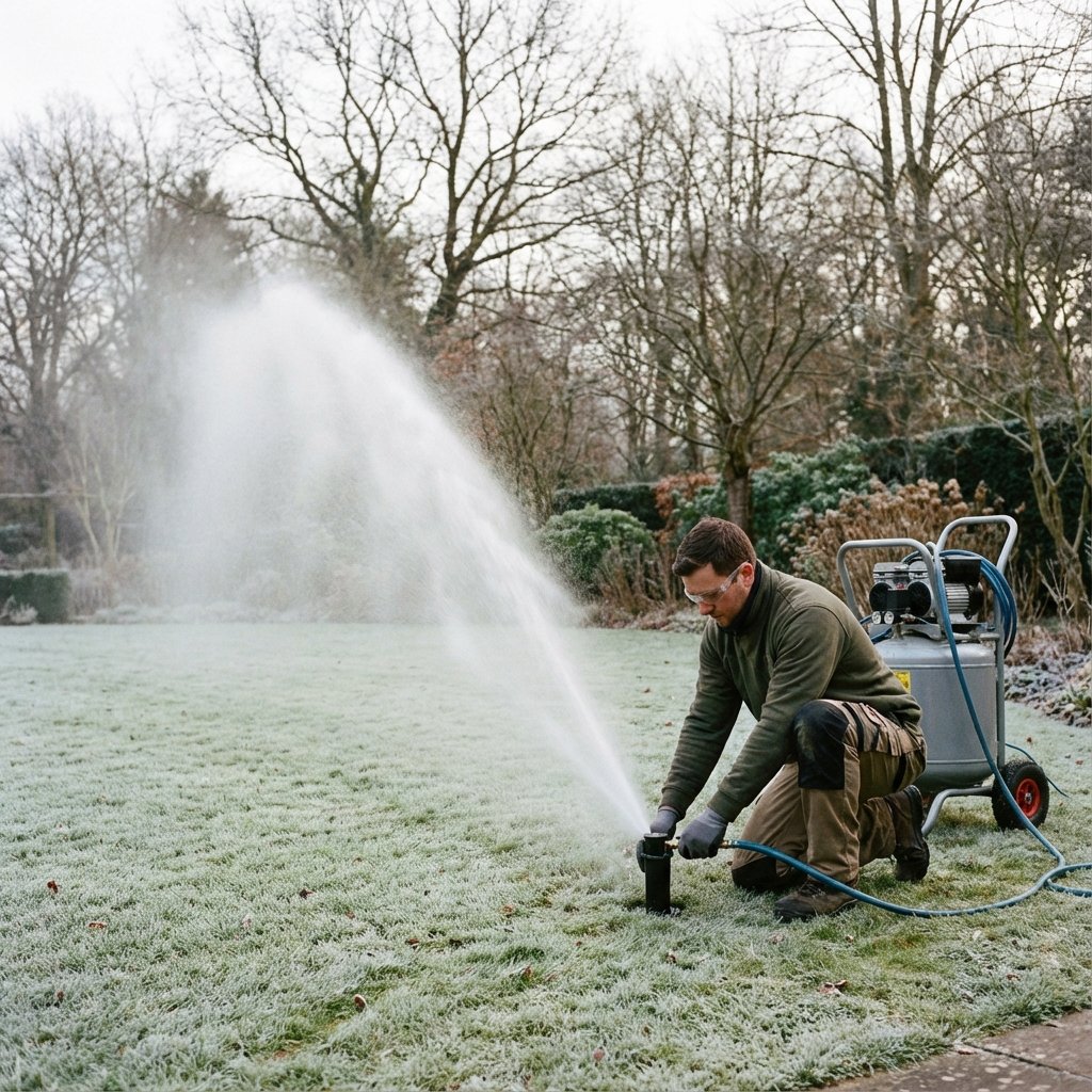 Sulama Borularını Boşaltma İşlemi - Kompresörle Hava Basma